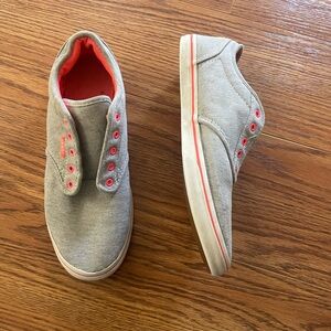 Stylish Gray and Pink Vans Shoes